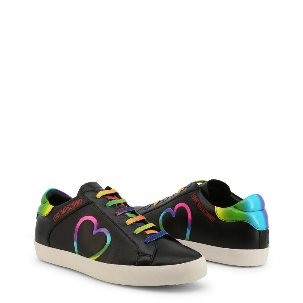 Black Rainbow Slip on Sneakers